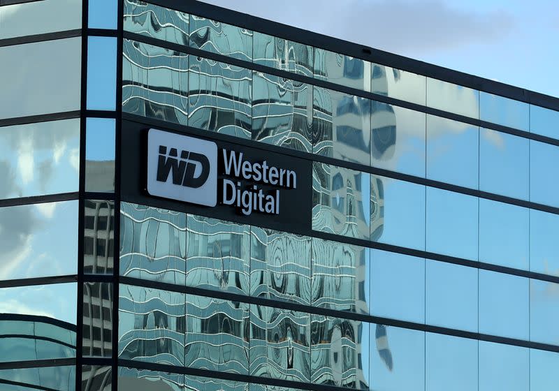 FILE PHOTO: A Western Digital office building is shown in Irvine, California