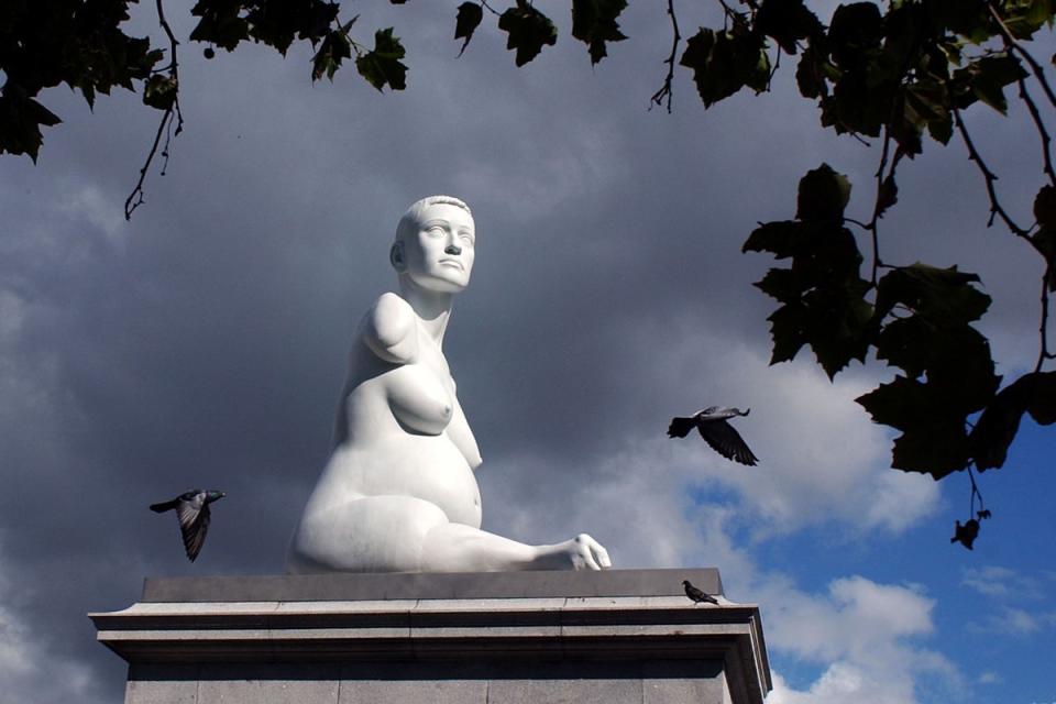 Quinn’s sculpture of Alison Lapper on the Fourth Plinth (Getty Images)