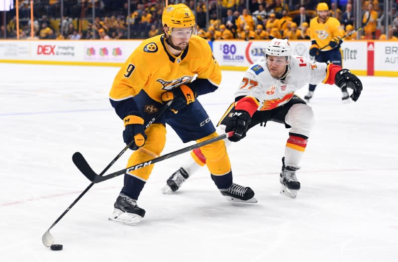 NHL: Calgary Flames at Nashville Predators