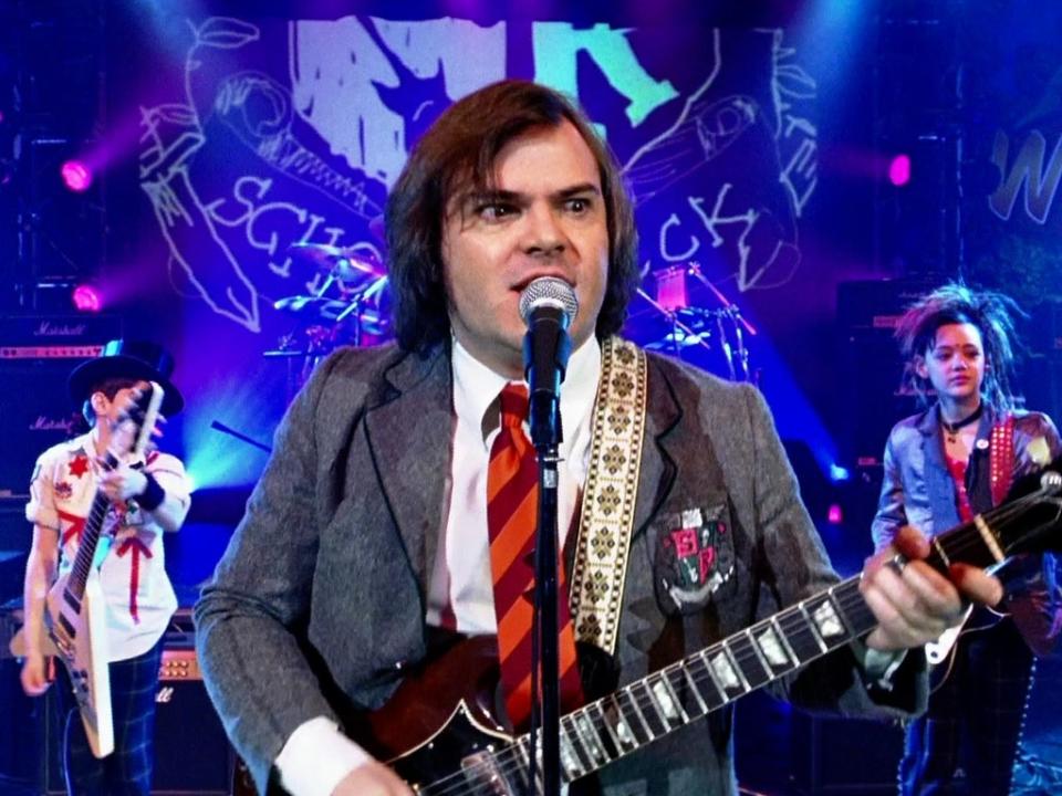 Jack Black in ‘School of Rock’, which is being removed from Netflix (Paramount Pictures)