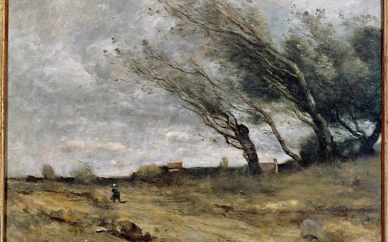 The Camille Corot painting "The Gust of Wind" - Getty