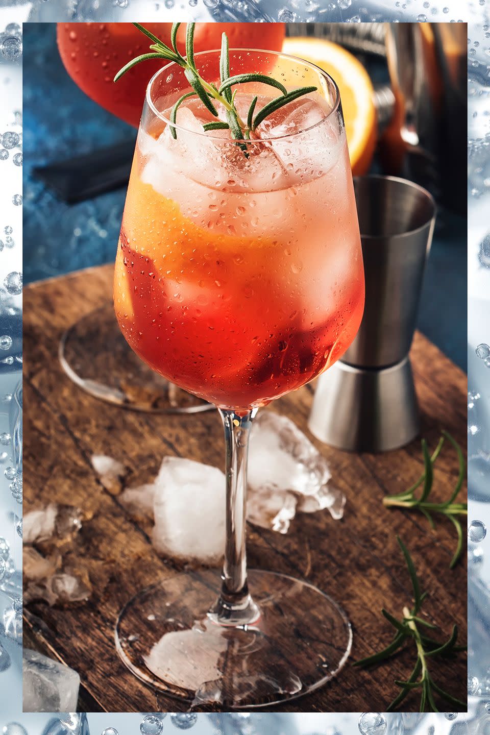 <p>Low on alcohol and high on refreshment, the spritz has been a crowd-pleasing favorite aperitivo for <a href="https://www.townandcountrymag.com/leisure/drinks/a28748705/aperol-spritz-drink-recipe-history" rel="nofollow noopener" target="_blank" data-ylk="slk:more than two centuries.;elm:context_link;itc:0;sec:content-canvas" class="link ">more than two centuries.</a> Though it can be made with any amaro or liqueur as a base, by far the best known version is the classic <a href="https://www.townandcountrymag.com/leisure/drinks/g27186067/best-aperol-cocktails/" rel="nofollow noopener" target="_blank" data-ylk="slk:Aperol Spritz;elm:context_link;itc:0;sec:content-canvas" class="link ">Aperol Spritz</a>:</p><p>-Equal parts Aperol<br>-Equal parts Cinzano Prosecco<br>-Splash of Soda</p><p><em>Mix all ingredients in a wine glass with ice and gently stir. Garnish with an orange slice.</em></p>