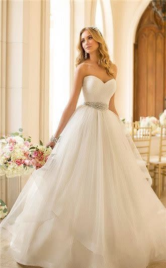 This Stella York dress is guaranteed to make an impact – as long as it fits down the aisle.