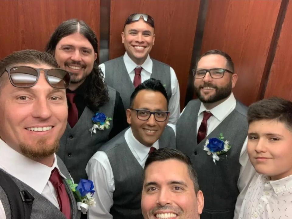Brandon's groomsmen was the one to call the fire department, he told Insider.