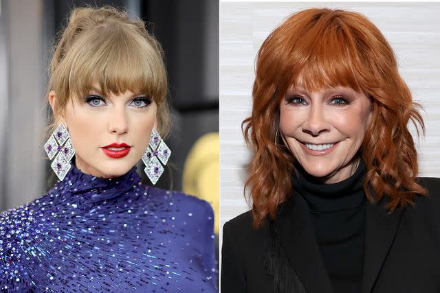 <p>Neilson Barnard/Getty; Kevin Mazur/Getty</p> Taylor Swift, Reba McEntire.