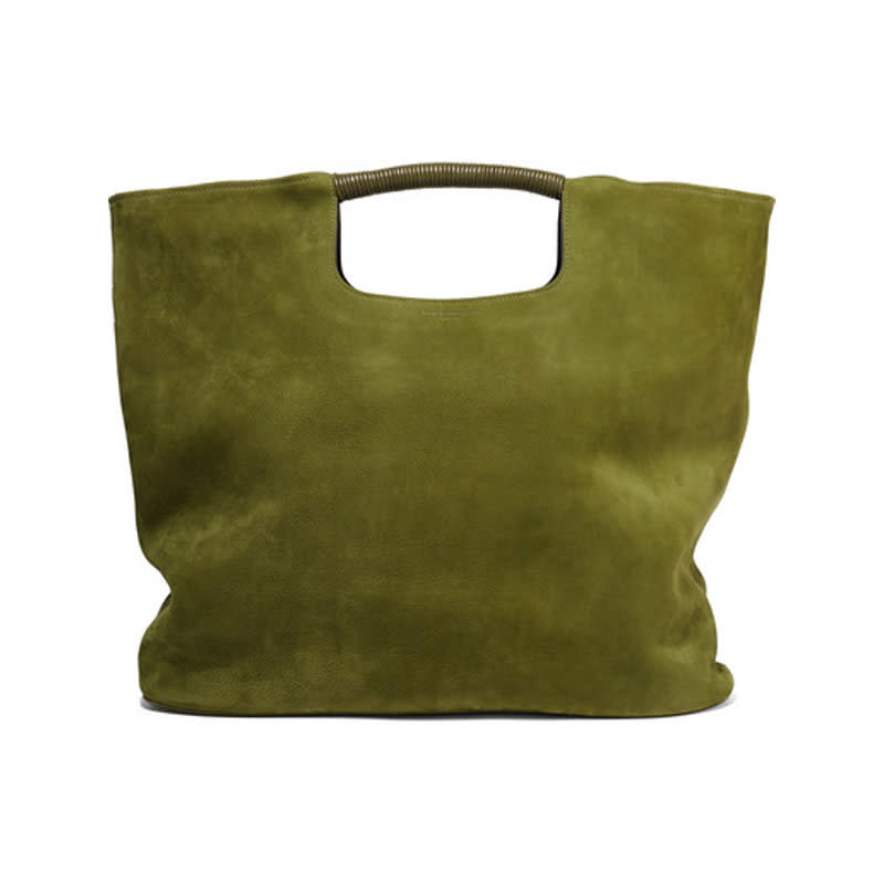 <a rel="nofollow noopener" href="http://rstyle.me/~a6bys" target="_blank" data-ylk="slk:Birch Large Nubuck Tote, Simon Miller, $850;elm:context_link;itc:0;sec:content-canvas" class="link ">Birch Large Nubuck Tote, Simon Miller, $850</a>