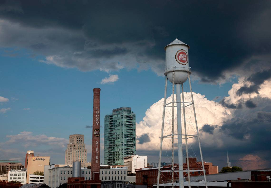 Downtown Durham, N.C. is photographed on Monday, Oct. 17, 2022. Kaitlin McKeown/kmckeown@newsobserver.com