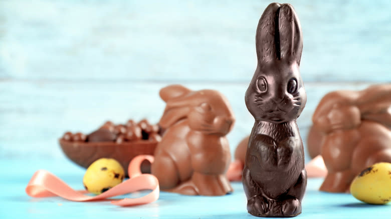 Various chocolate bunnies