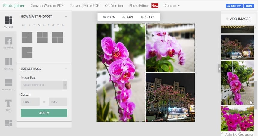 PhotoJoiner 免費線上相片拼貼工具，一手創造具風格的拼貼照片