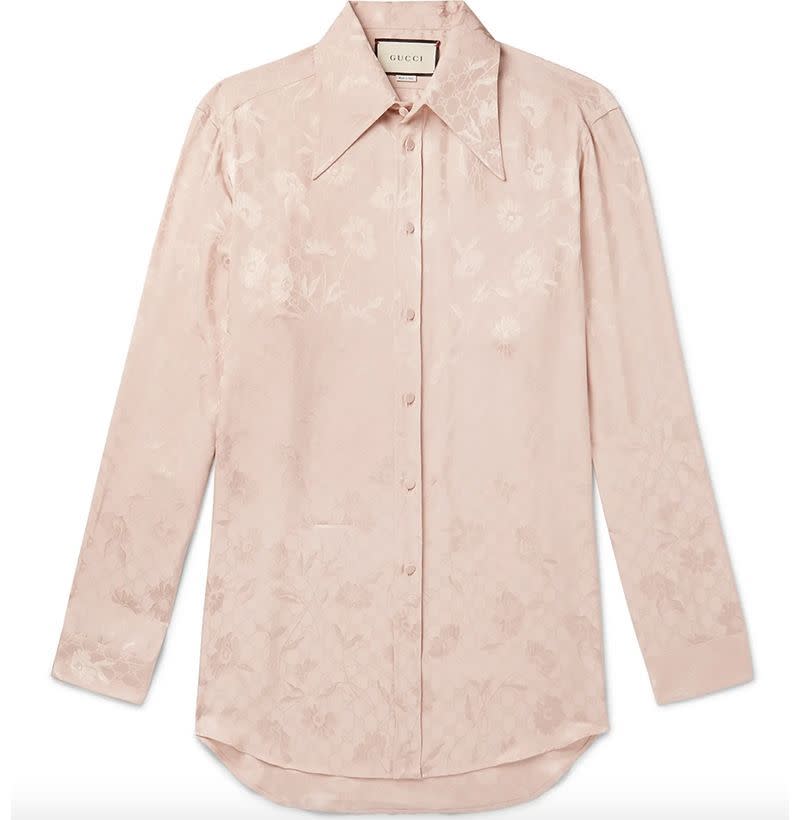 Floral-Jacquard Shirt