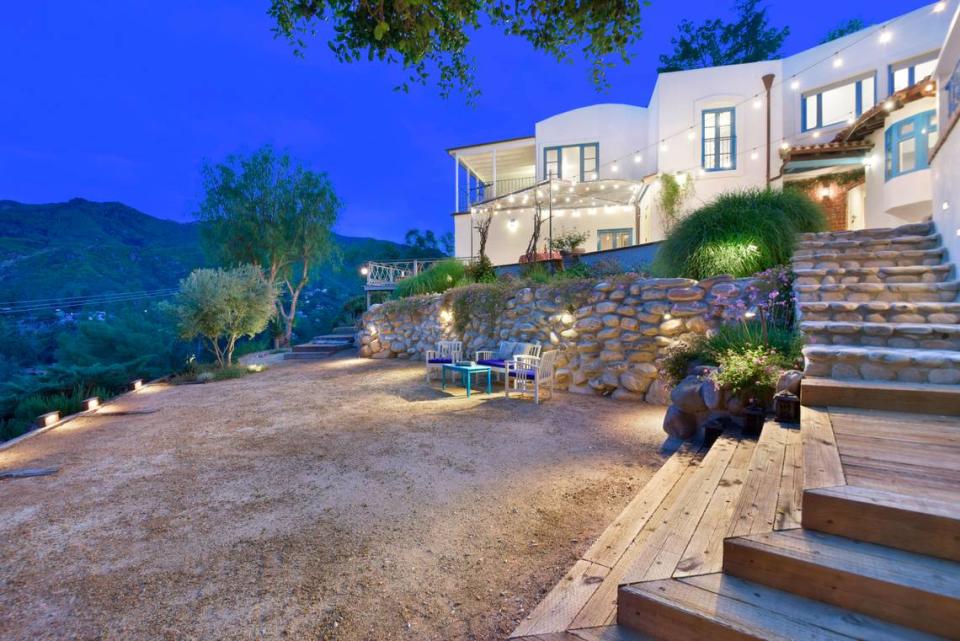 A stunning mansion that was ​inspired by the Mediterranean architecture of Greece has landed on the real estate market in sunny California.