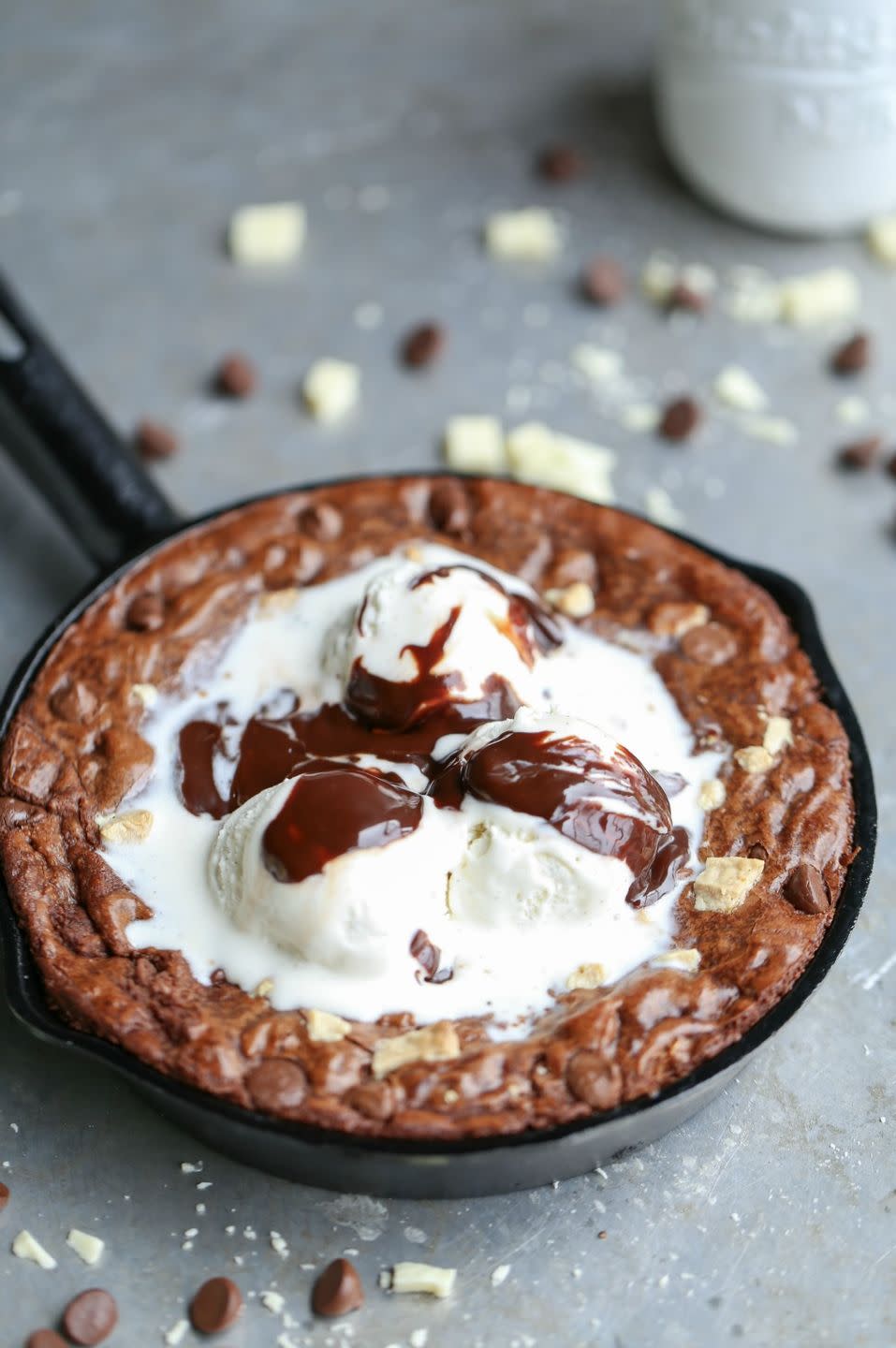 Death by Chocolate Skillet Brownie