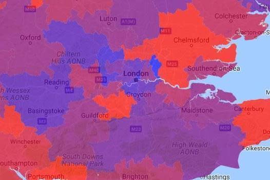 Cases have been reported all over the country in the last 48 hours (Flusurvey.org)