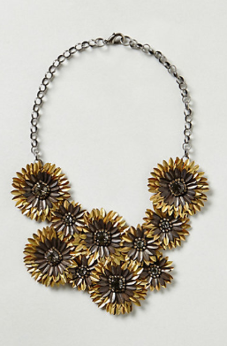 Gilded Daisies Necklace, $198