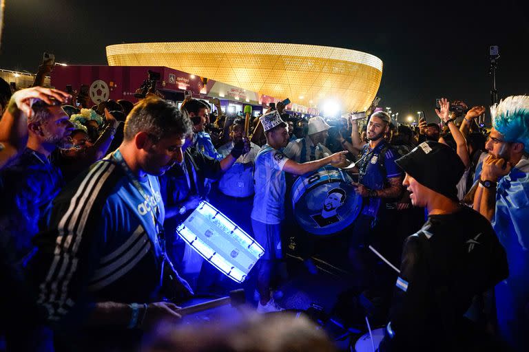 Los argentinos son mayoría en el estadio Lusail 