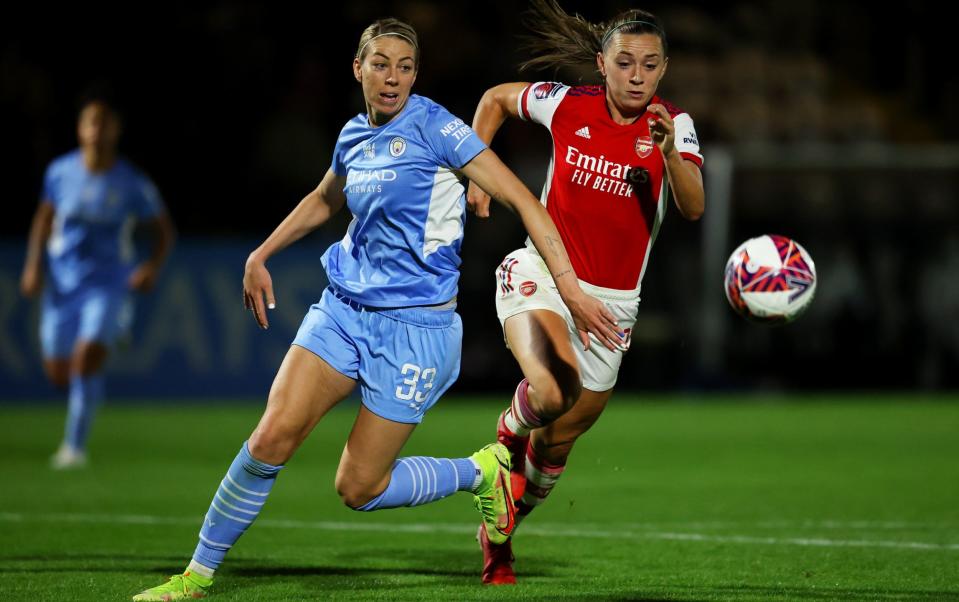 Summer signing Alanna Kennedy will not be eligible for the FA Cup tie with Leicester - GETTY IMAGES