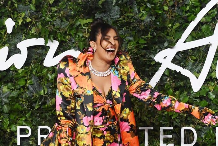 Priyanka Chopra attends the Fashion Awards at the Royal Albert Hall in London on November 29, 2021. The actress turns 42 on July 18. File photo by Rune Hellestad/UPI