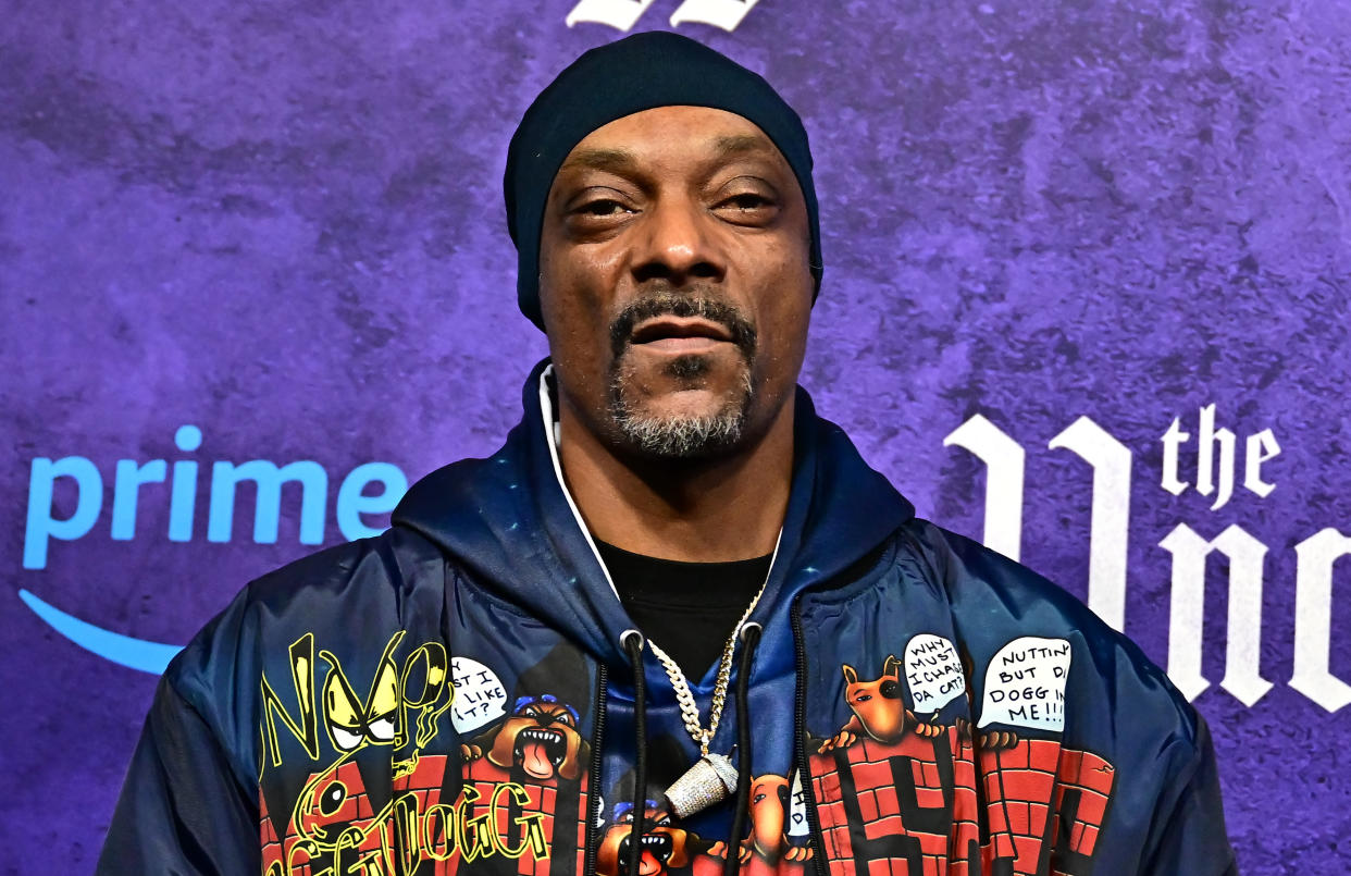 US rapper Snoop Dogg arrives for Prime Video's premiere of 