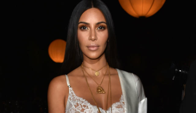 Kim Kardashian Suffers Another Nip Slip In A Lace Corset Number She Is Back