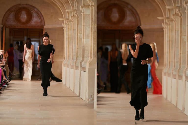 Victoria Beckham presenta su nueva colección en la París Fashion Week y rompe en llanto en medio del desfile