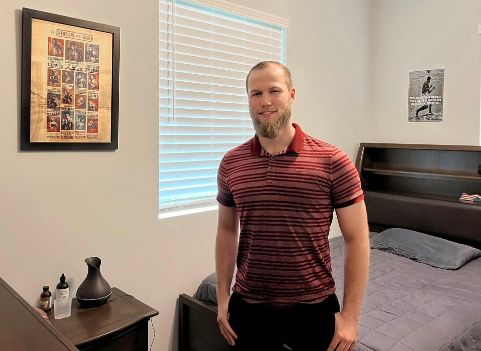 Dillon Green first encountered Place of Hope while in foster care as a teenager. Now he lives at its residence near Boca Raton for young adults who have aged out of the foster-care system. 'The first week I was in here, it was just a dream,' he says.