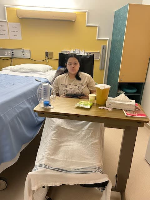 Kaysha got into a snowmobile accident in Nain that left her pelvis broken, but she didn't receive medevac. She was eventually flown to Happy Valley-Goose Bay, and then to St. John's. She is now in recovery at the Janeway Children's hospital.
