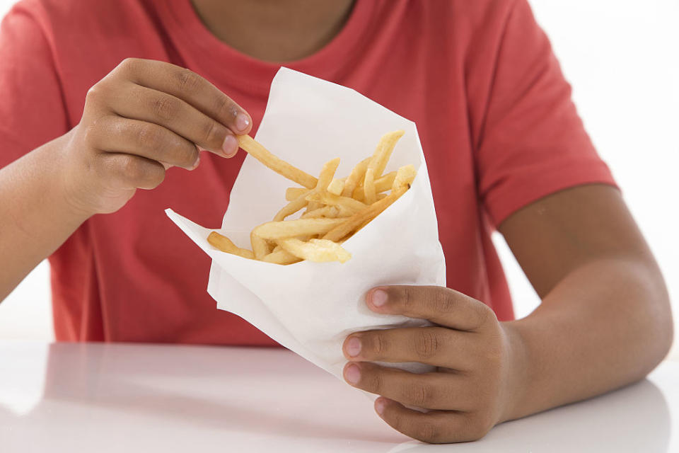 The boy has lived on a diet that includes lots of chips (File picture: Getty)