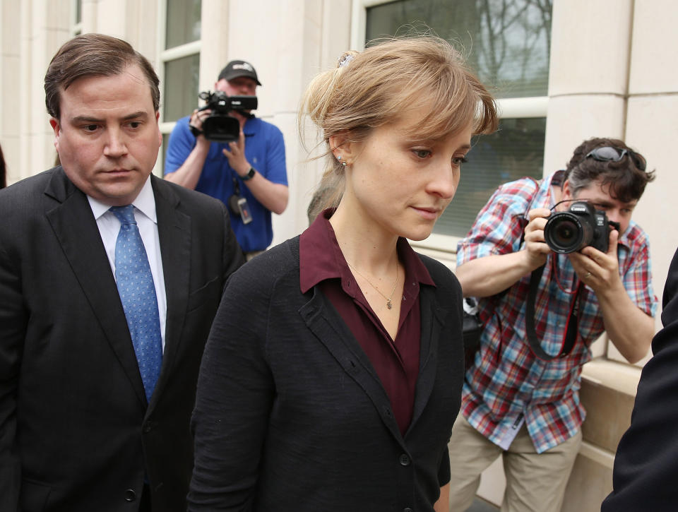 Allison Mack, who could face up to 15 years in prison, pleaded guilty in April 2019  to racketeering charges in connection with the activities of the secretive cult NXIVM. She is awaiting sentencing. (Photo: Jemal Countess via Getty Images)