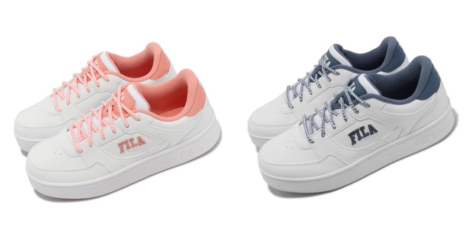 小白鞋推薦：Fila Court Trend 小白鞋，NT$2,166。Fila時髦小白鞋真的好白搭，刺繡LOGO造型精緻滿分，中底以微增厚設計搭配低筒鞋身圖片來源：Yahoo奇摩購物中心