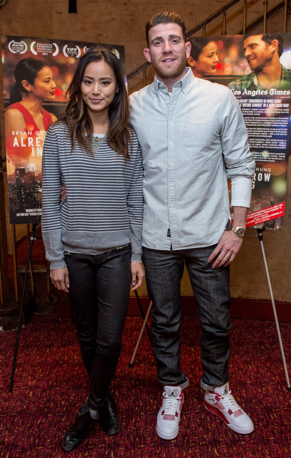 Jamie Chung and Bryan Greenberg attends Jamie Chung And Bryan Greenberg Q&A "Already Tomorrow In Hong Kong" at East Village Theatre on February 12, 2016 in New York City