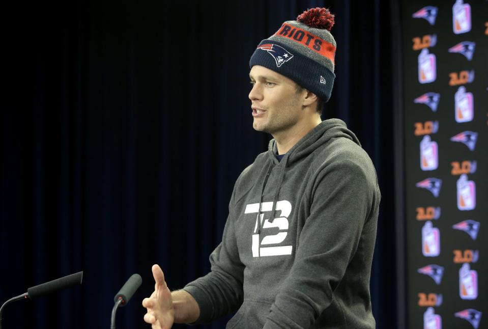 Tom Brady in a different uniform? Seems unlikely, but he knows it's possible. (AP)