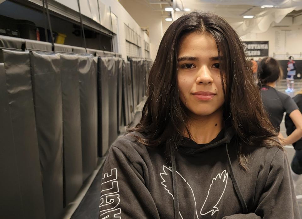 West Ottawa's Le'Anna Zavala is one of the top freshmen wrestlers in the state.