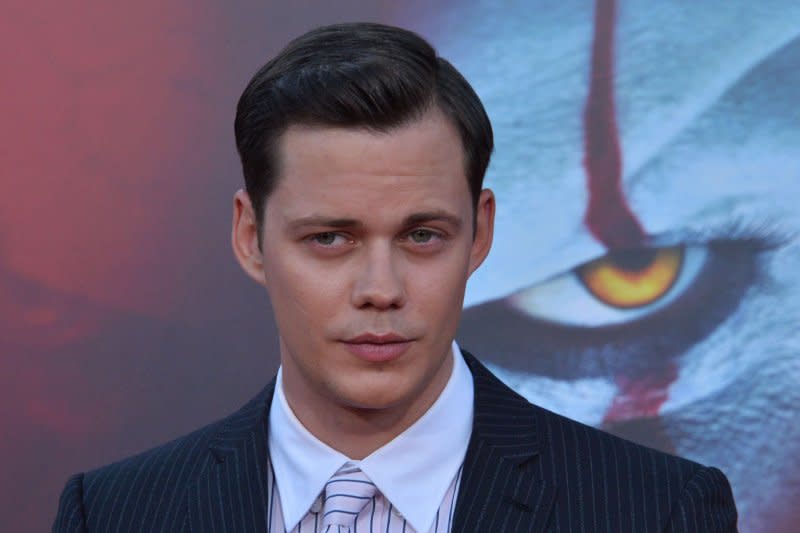 Bill Skarsgård plays Eric Draven in "The Crow" remake. File Photo by Jim Ruymen/UPI