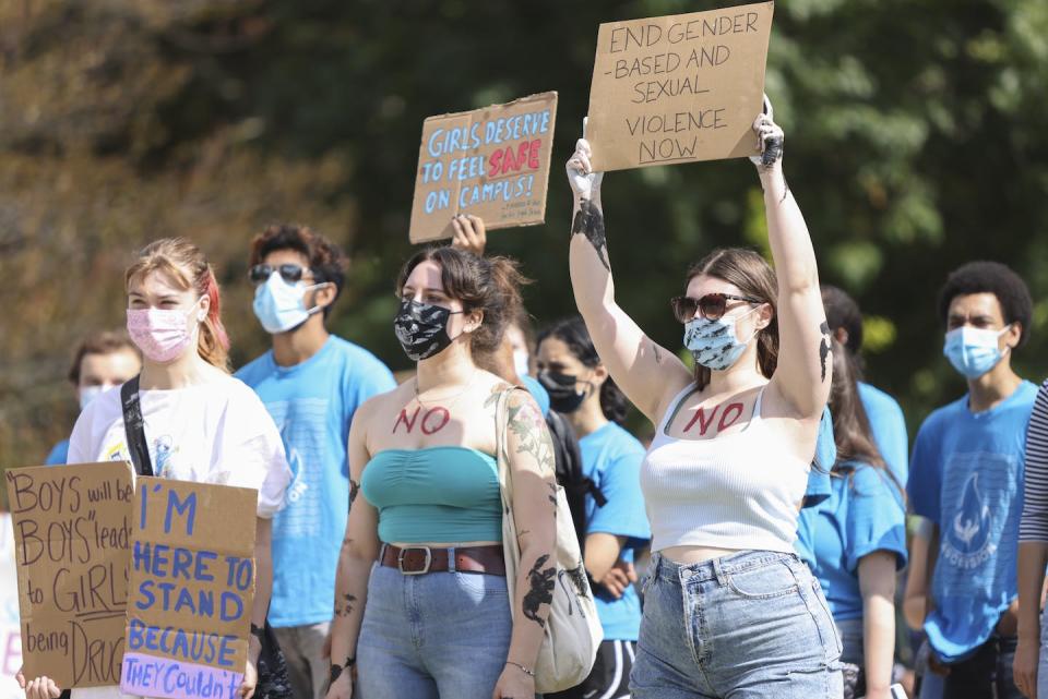 Campus sexual and gender-based violence includes a broad spectrum of harmful behaviours. THE CANADIAN PRESS/Nicole Osborne