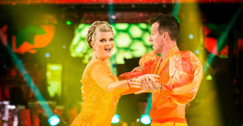 Anton Du Beke with this year’s celebrity partner Susannah Constantine. (BBC Pictures)