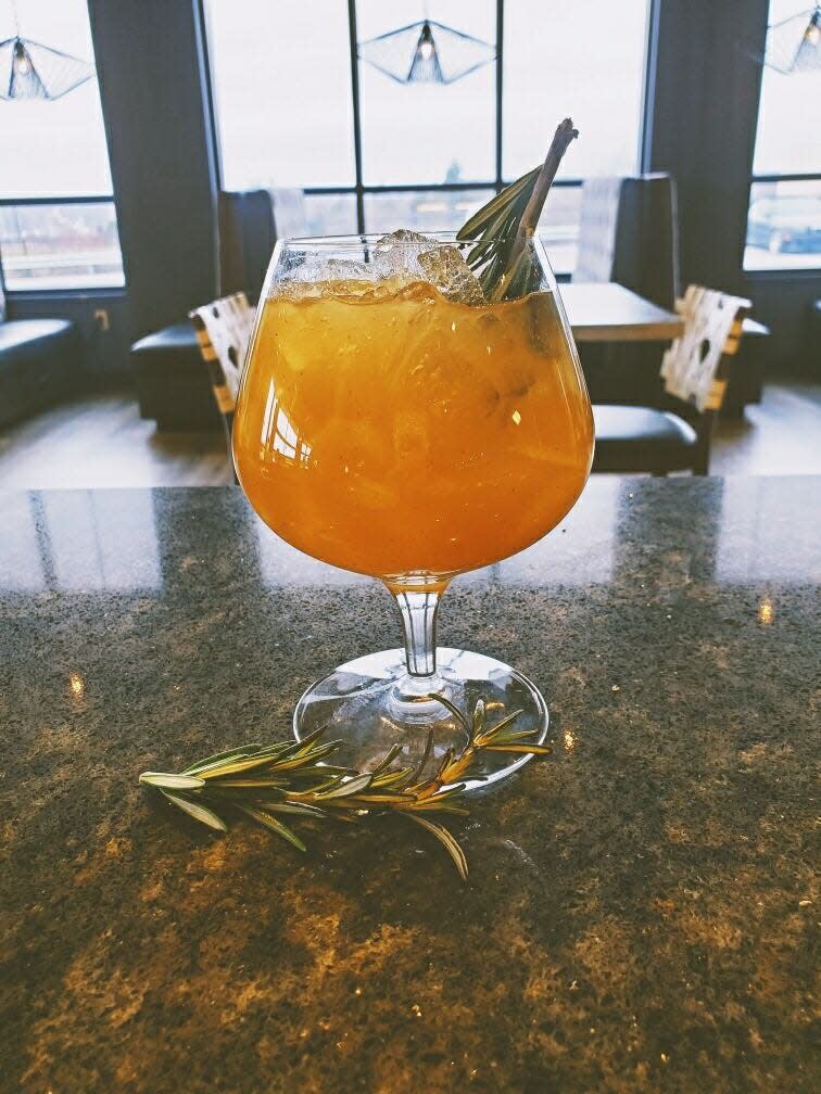 The Earth, Fruit & Fire mocktail will warm you at Jacksons Restaurant + Bar near the Beaver Valley Mall.