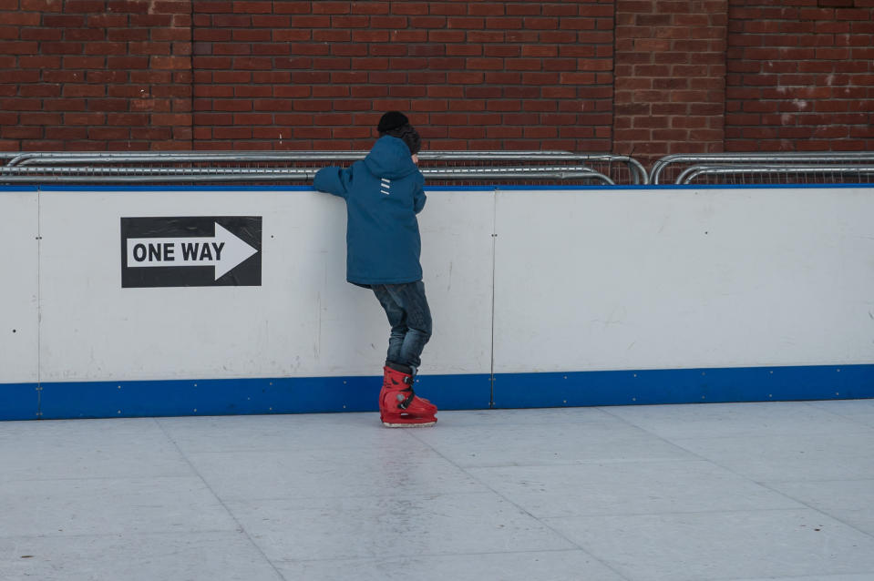 It was been dubbed ‘Britain’s worst ice rink’ (SWNS)