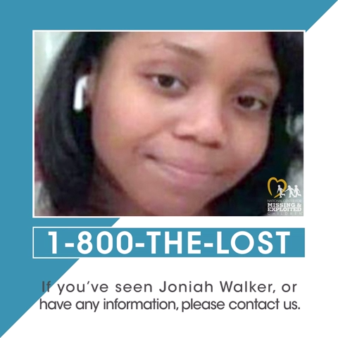National Center for Missing & Exploited Children is asking for help locating 15-year-old Joniah Walker from Milwaukee. Joniah disappeared frrom her home on June 23. Anyone with information is asked to contact NCMEC at 1-800-THE-LOST (1-800-843-5678).