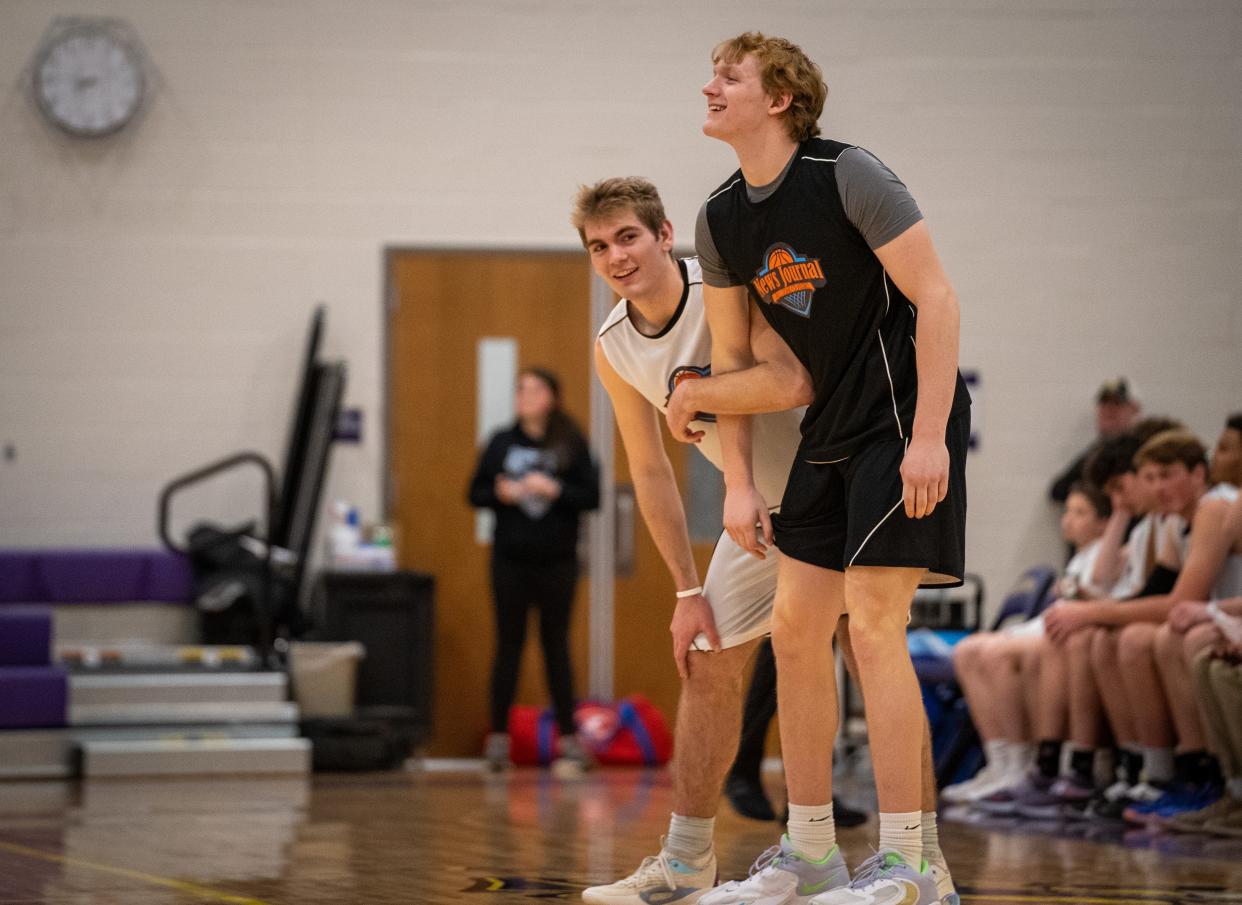 Lexington's Hudson Moore (left) and Baden Forup (right) squared off against each other in the 44th News Journal All-Star Classic last year.