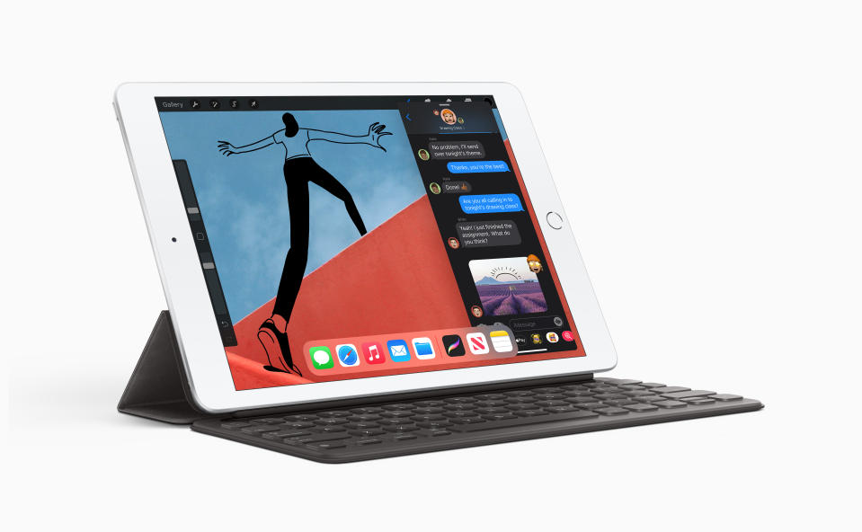 The new iPad 8 with A12 Bionic chip. Image courtesy of Apple. 