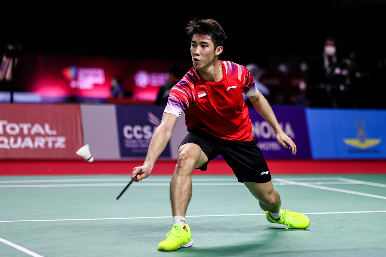 Singapore shuttler Loh Kean Yew in action. 