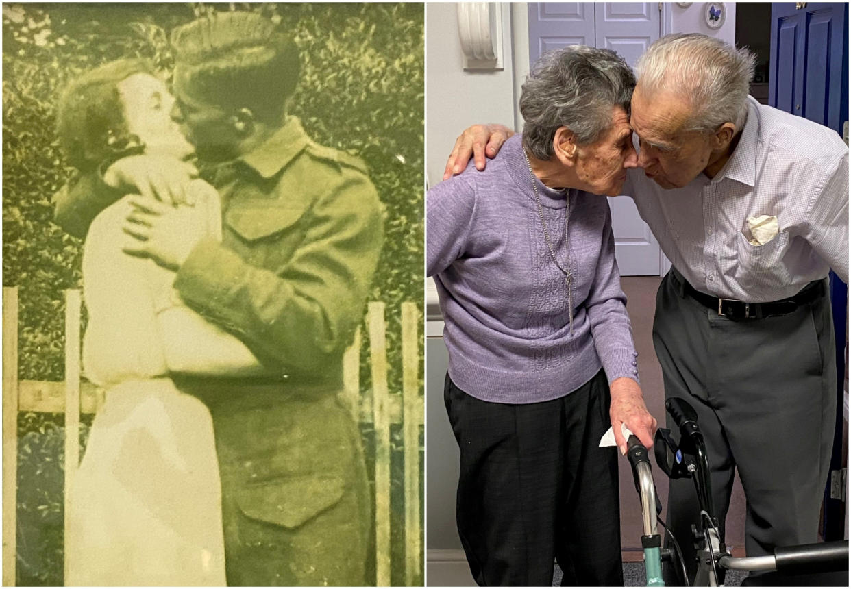 Ron and Joyce Bond are believed to be Britain's longest-married couple after they celebrated their 81st wedding anniversary last week. (SWNS)