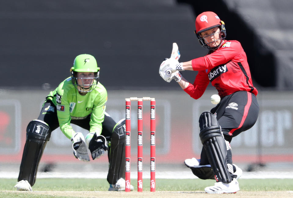 Tahlia Wilson, pictured here in action for the Sydney Thunder in the WBBL in 2021.