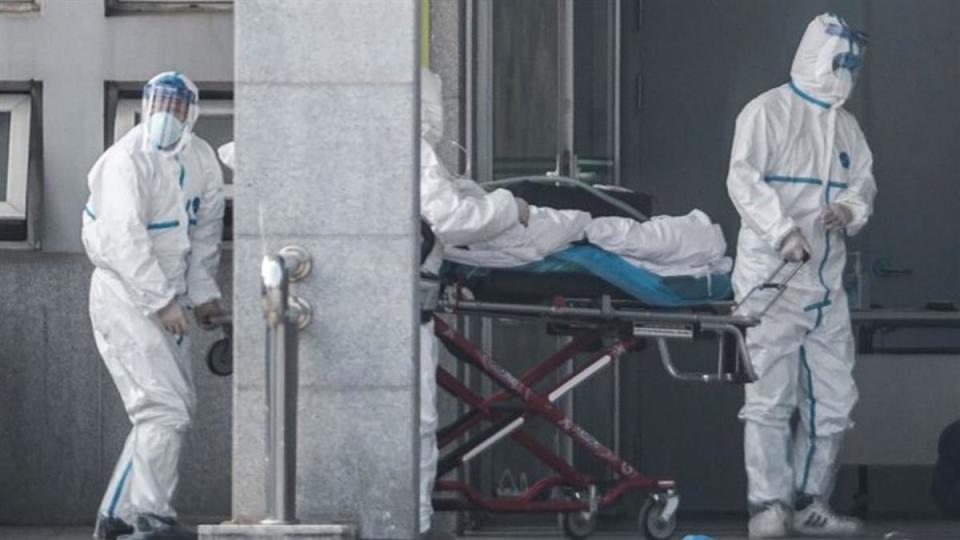 武漢金銀潭醫院16日完成2具武漢肺炎逝世患者的遺體解剖。（圖／翻攝自微博）