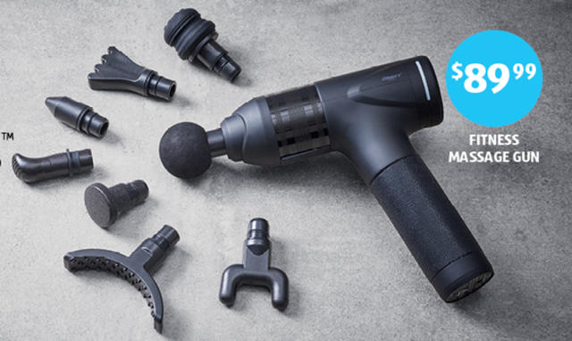 Aldi special buys fitness gear on sale June 18 includes massage gun dupe  for $149