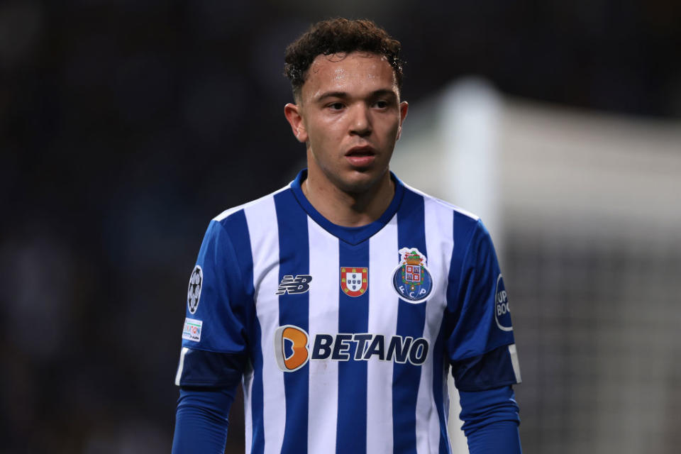 Pepe Eduardo Gabriel Aquino Cossa of FC Porto looks on during the UEFA Champions League round of 16 leg two match between FC Porto and FC Internazionale at Estadio do Dragao on March 14, 2023 in Porto, Portugal.