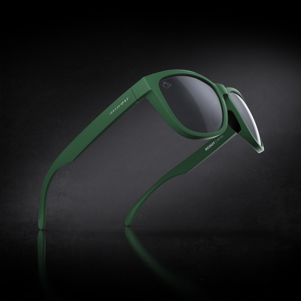 Green Wolf, the name of the golf glasses brand, launched with three frame styles, including Scout.