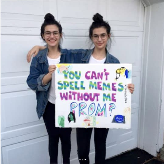 Lily Bilgrey’s comical promposal was loved by her followers. (Photo: Instagram/lilybilgrey)