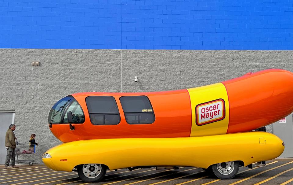 Walmart shoppers in Ontario got a chance Thursday to get an up-close look at the latest generation of Oscar Mayer Wienermobile.