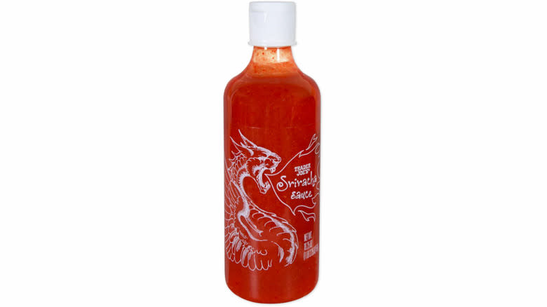 Sriracha sauce in bottle